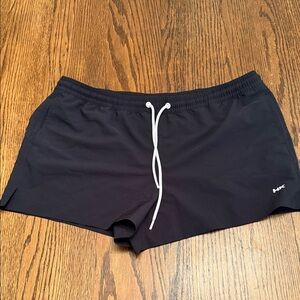 Humankind Black Athletic Shorts XL Lightweight Running Gym Minimalist Athleisure